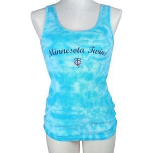 MINNESOTA TWINS Coed Men's Women's Blue Ribbed TANK Size M